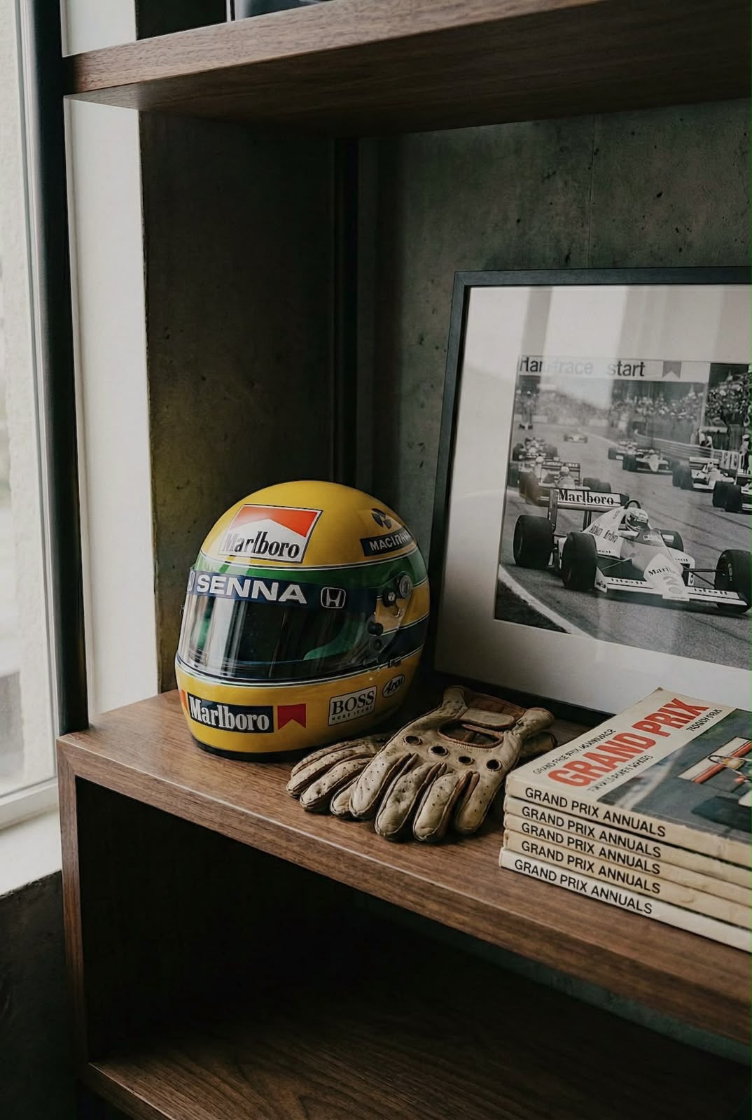 Casco de competición en la agencia GIOVANE